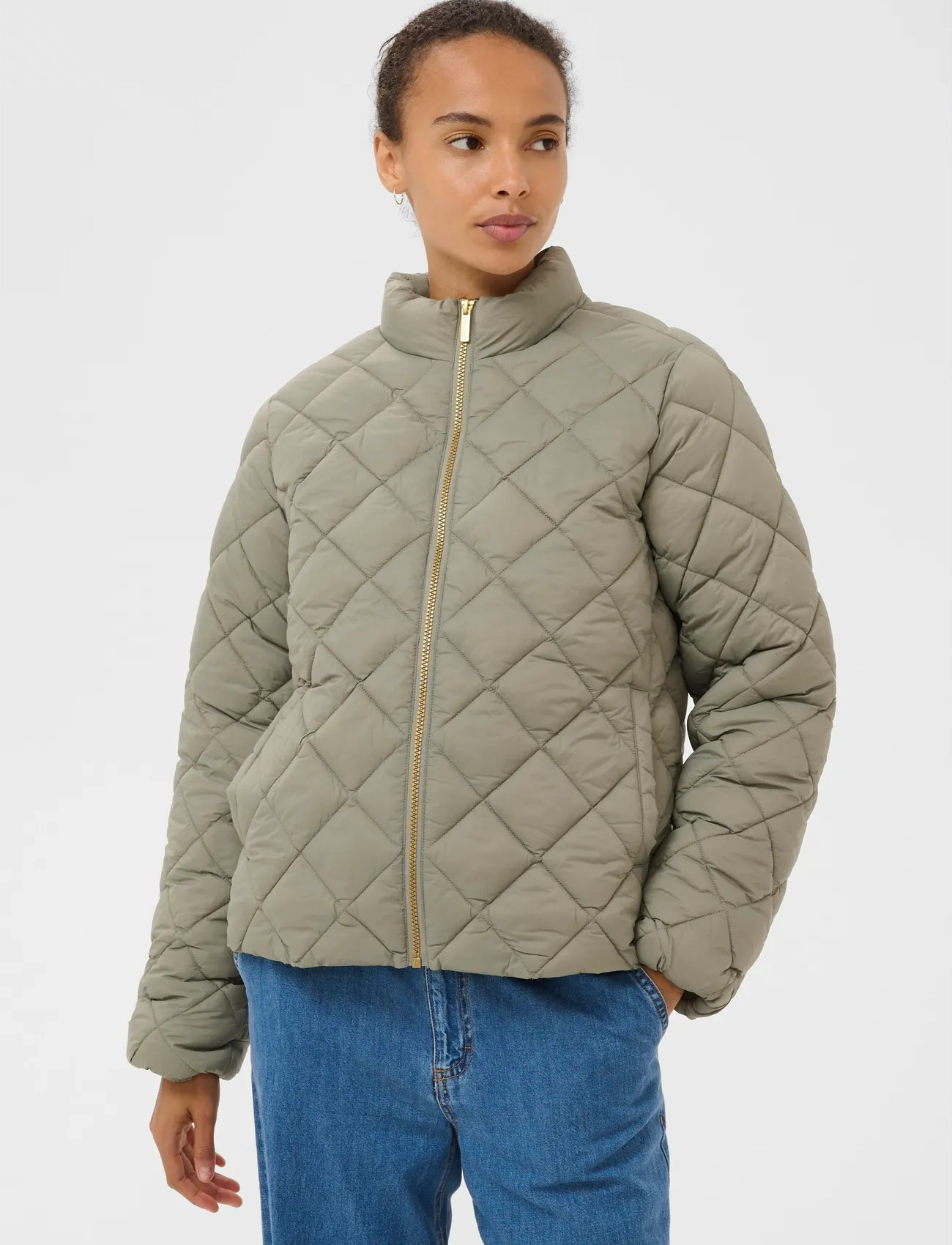 Part Two Oliapw Otw, 34, Khaki green, Jakker > Vatteret Jakke, Dame