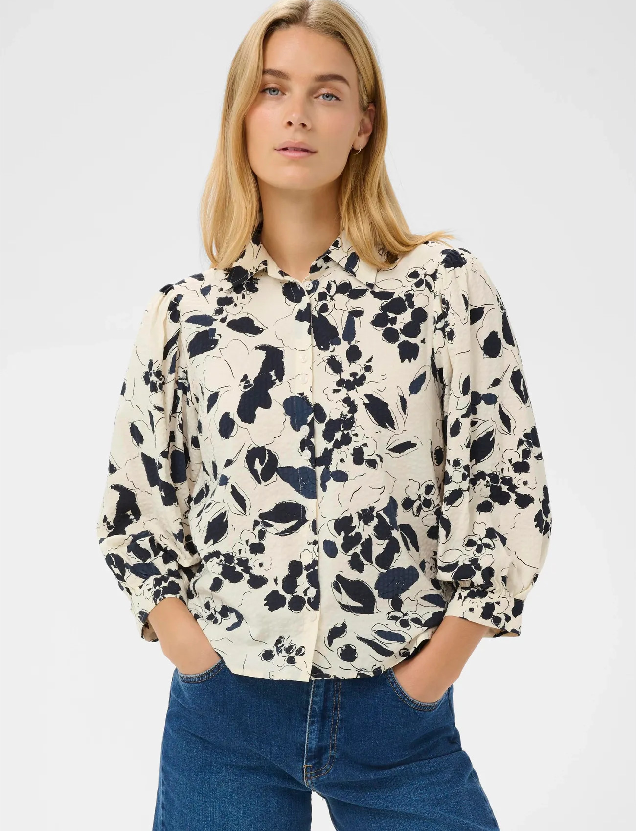 Part Two Anaispw Sh, 38, Cream, Bluser > Langærmede, Dame