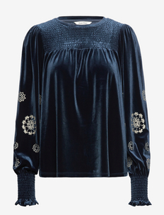 TianPW BL - blouses met lange mouwen - moonlit ocean embroidery