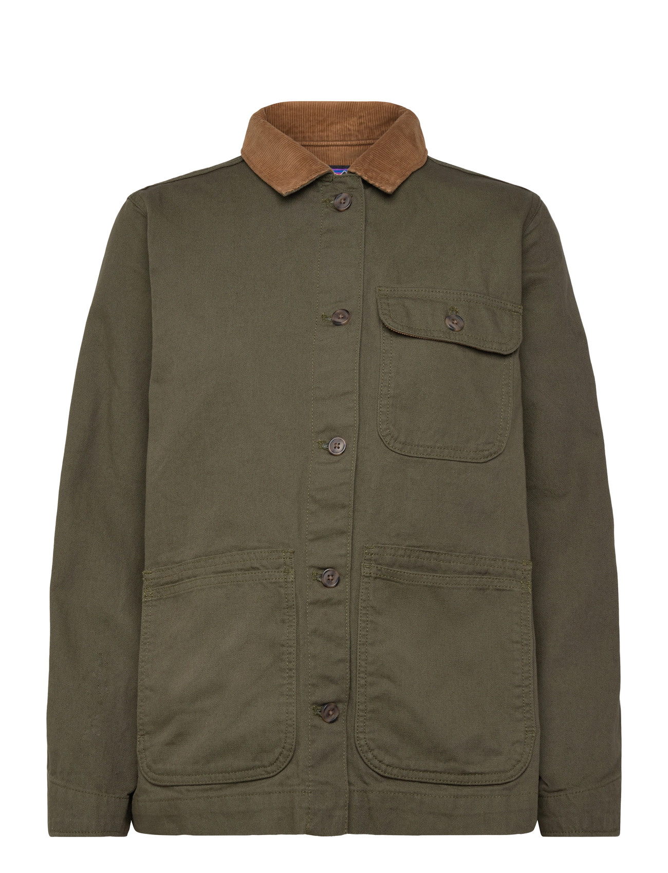 Patagonia W's Point Reyes Canvas Coat, M, Khaki green, Jakker > Utility-Jakker, Dame