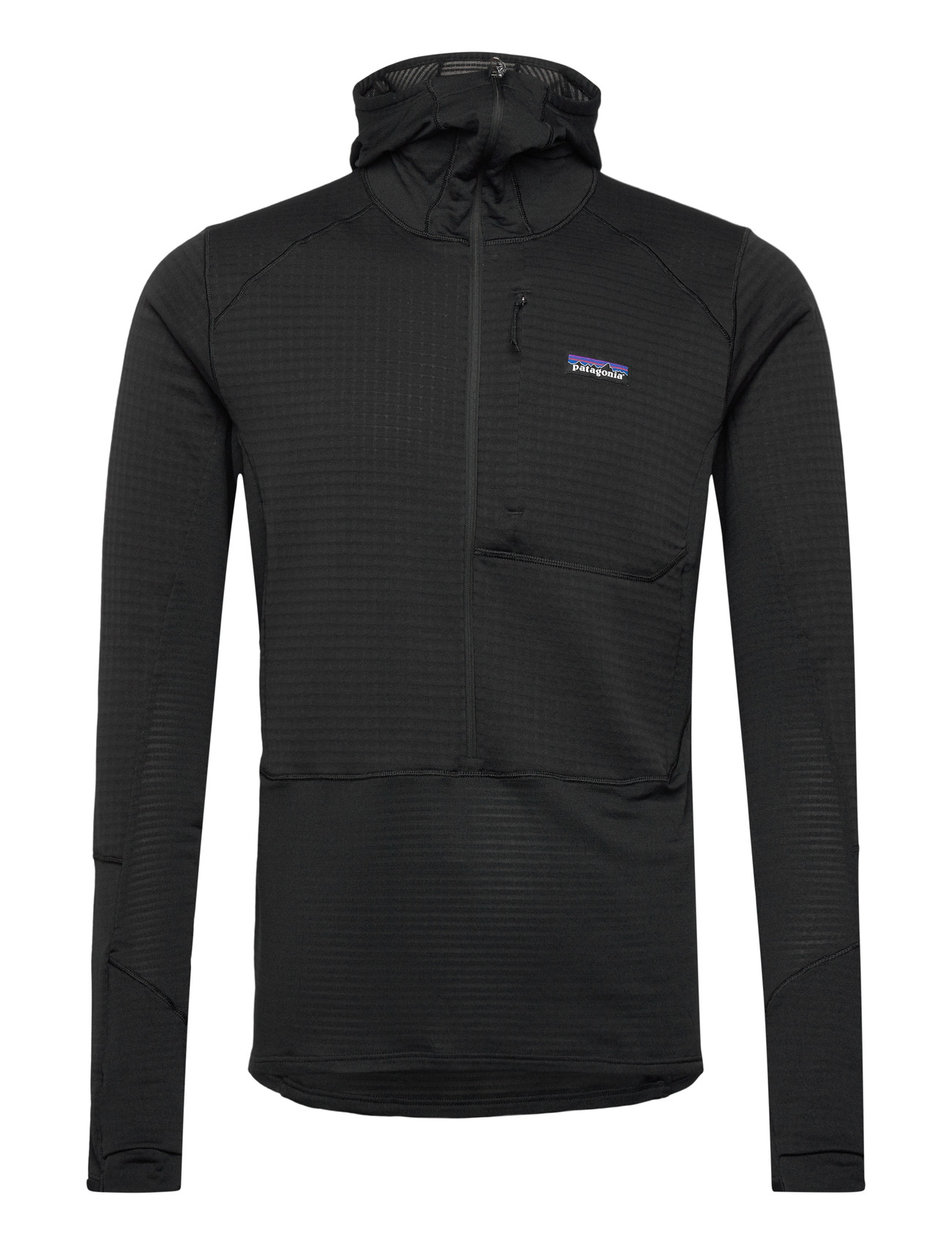 Patagonia M's R1 P/O Hoody, XL, Black, Sport Sweatshirts & Hoodies > Sport Hoodies, Herre