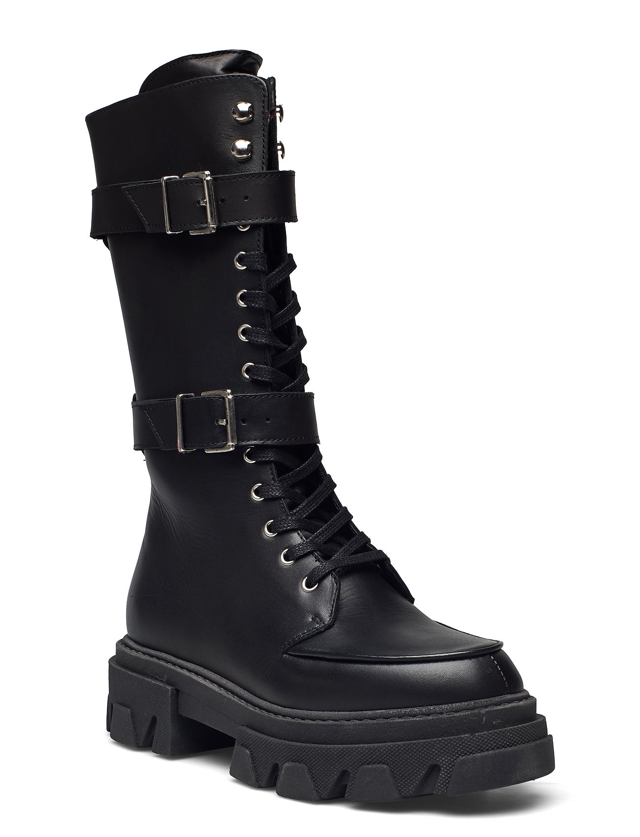 Alessia Shoes Boots Ankle Boots Ankle Boot - Flat Musta Pavement