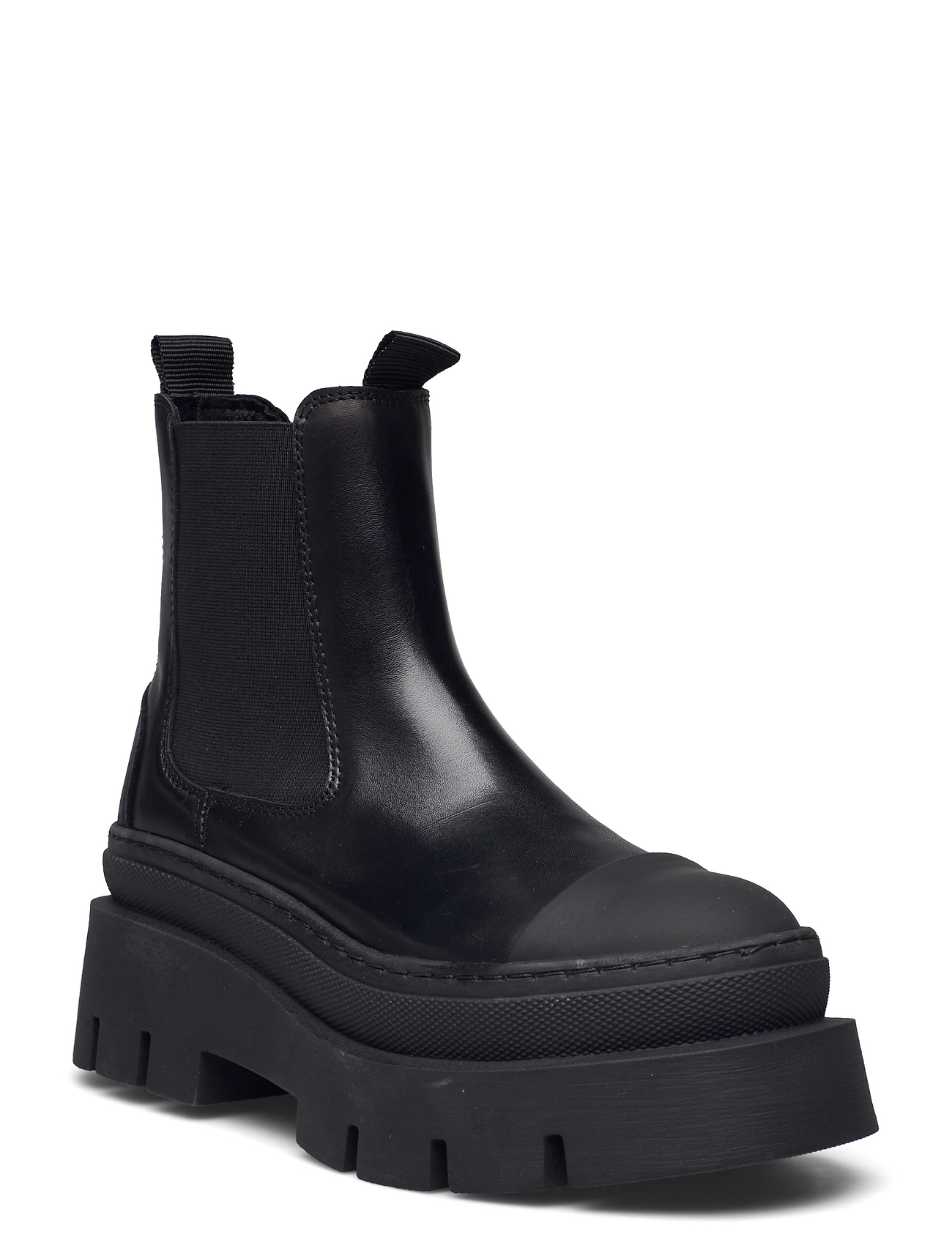 Nessa Shoes Chelsea Boots Black Pavement