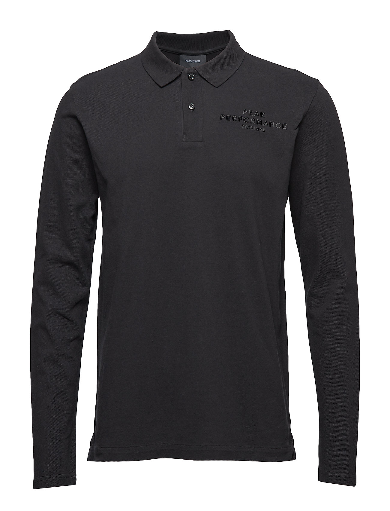 Logo Lspiq Poloshirt Polo Lange Mouwen Zwart Peak Performance peak performance kopen in de aanbieding