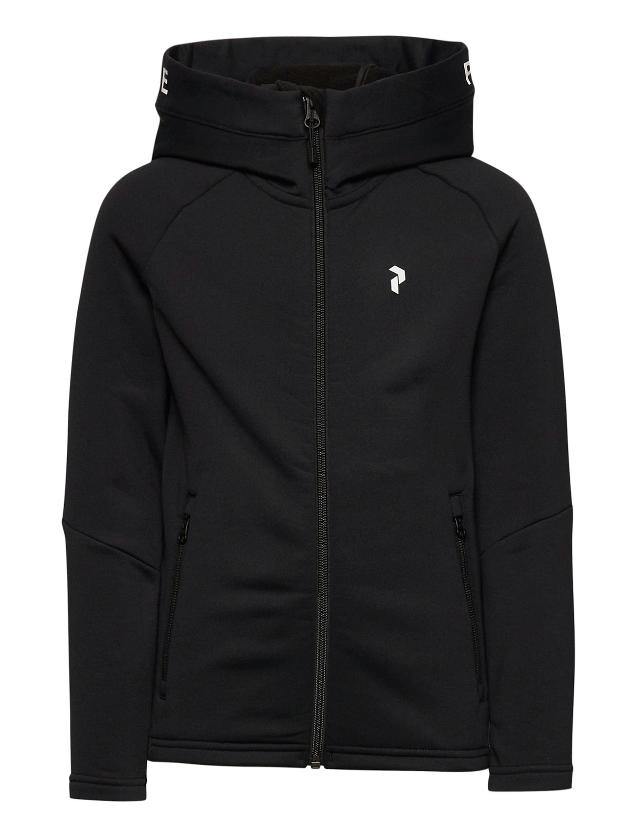 Jr Rider Zip Hood Blaze Tundra Hoodie Trøje Sort Peak Performance