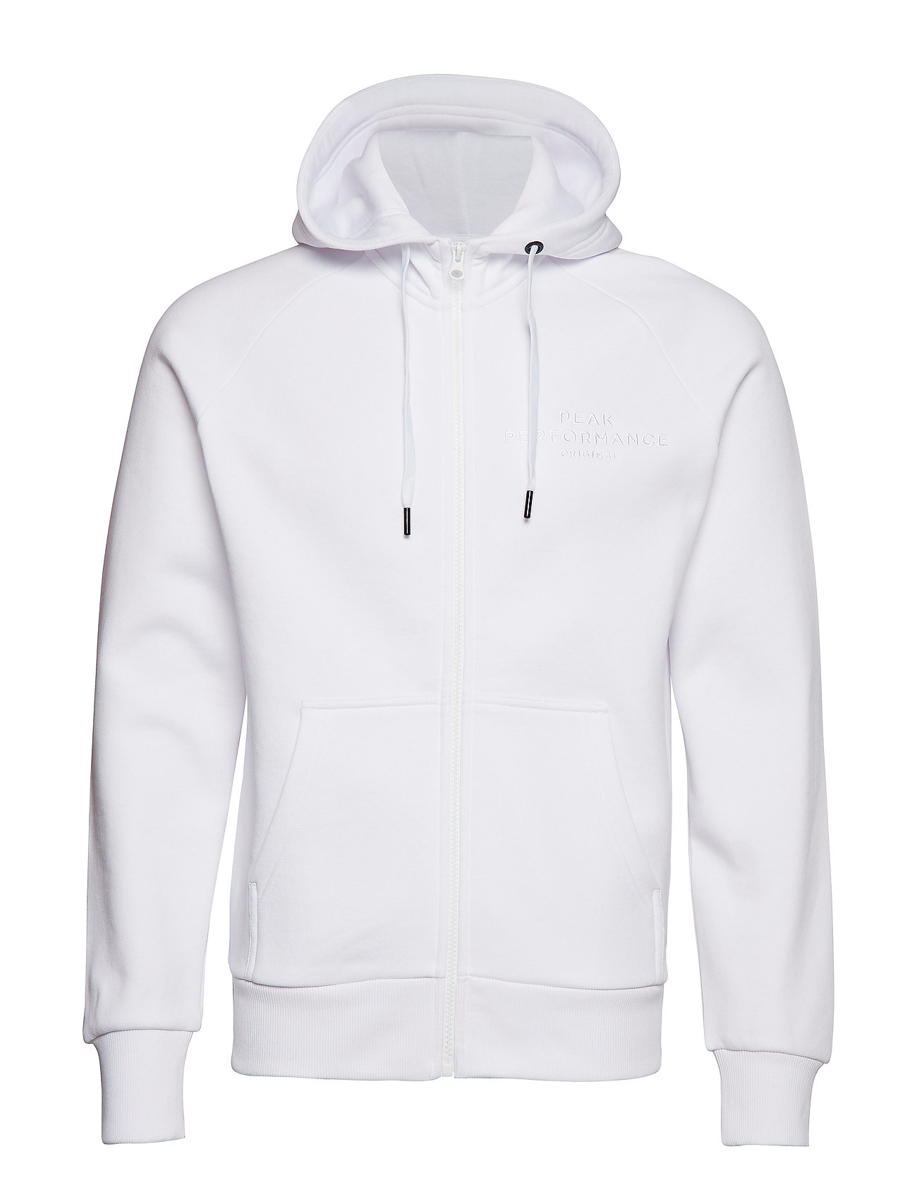 white peak performance hoodie