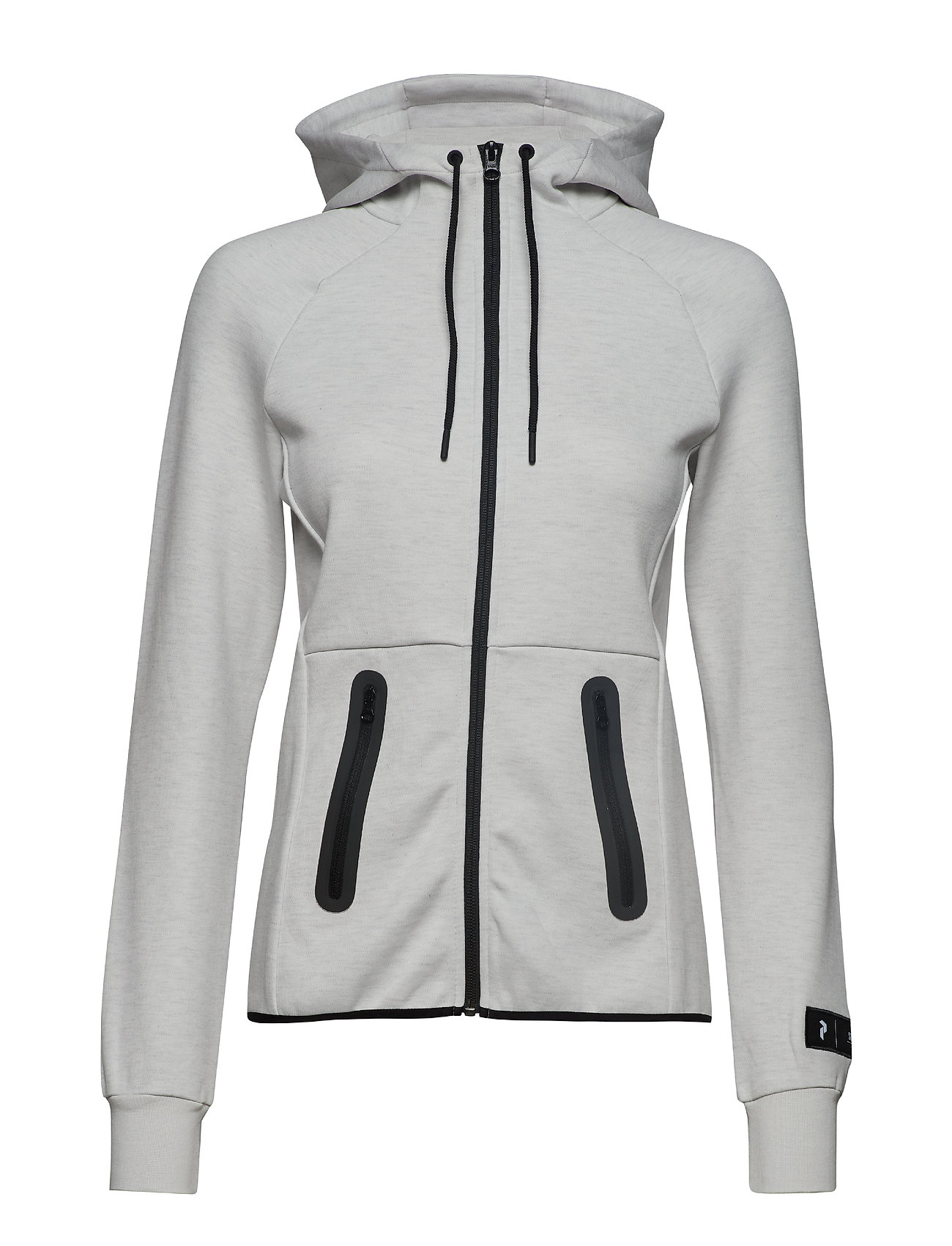 W Tech Zh Hoodie Met Rits Grijs Peak Performance peak performance kopen in de aanbieding