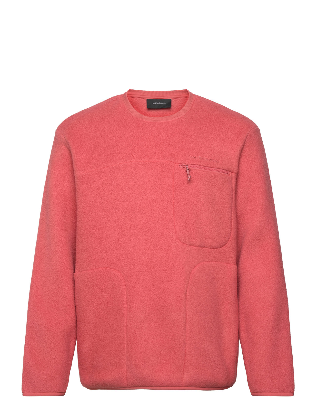 M Fleece Crew Pink Peak Performance