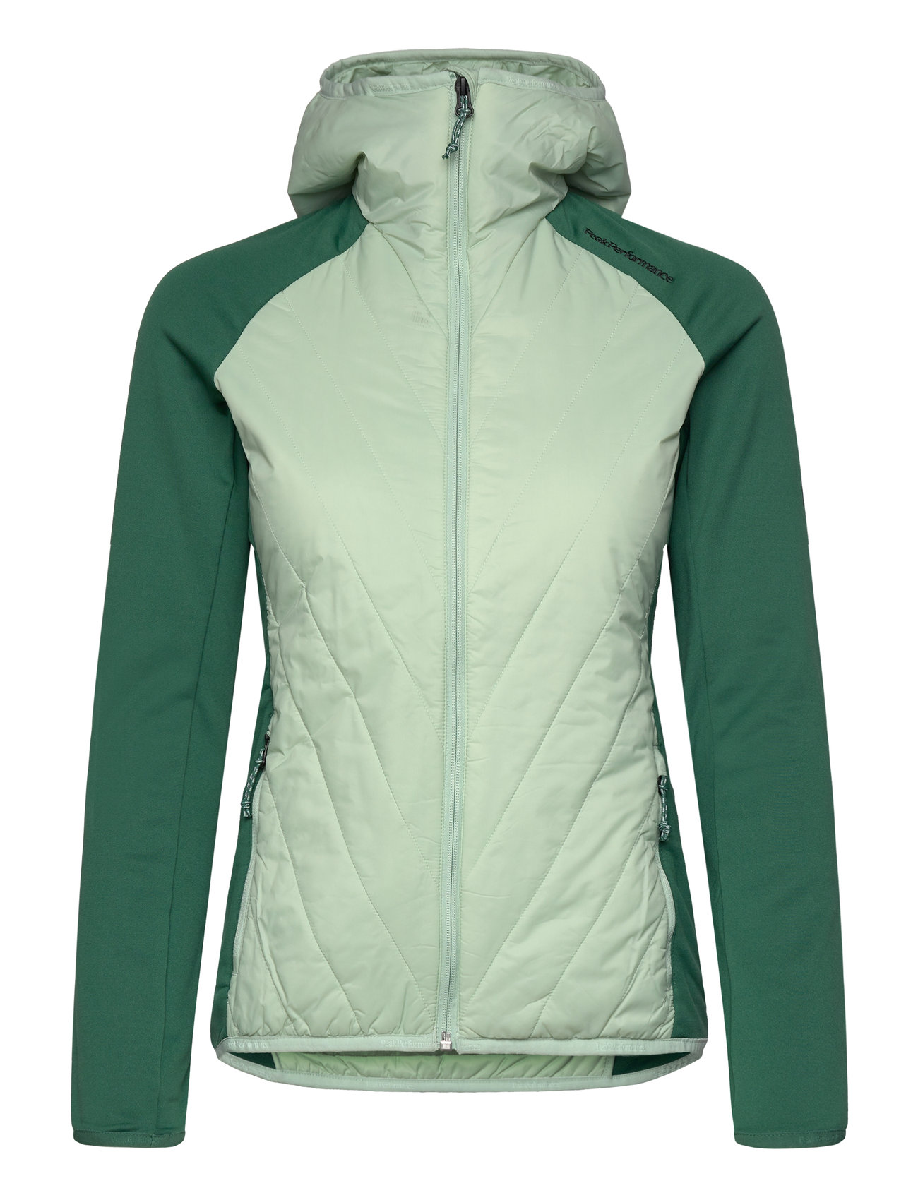 W Insulated Hybrid Hood Green Peak Performance