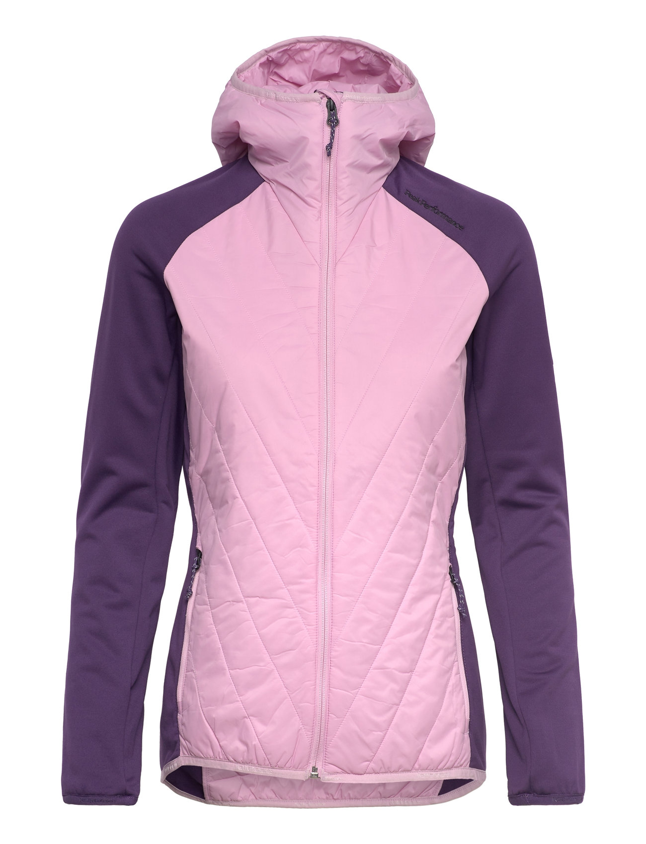 W Insulated Hybrid Hood Pink Peak Performance