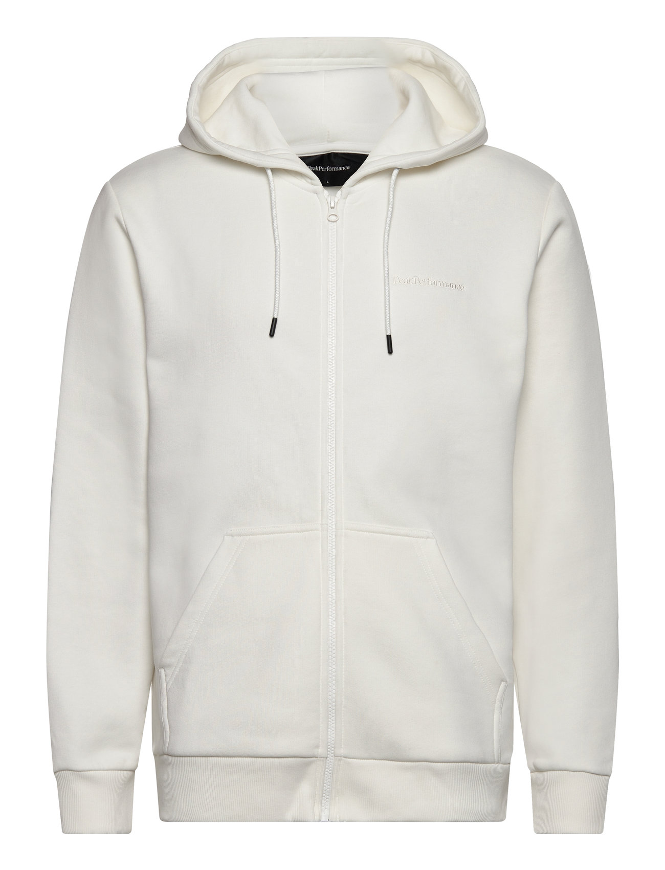 M Original Small Logo Zip Hood White Peak Performance