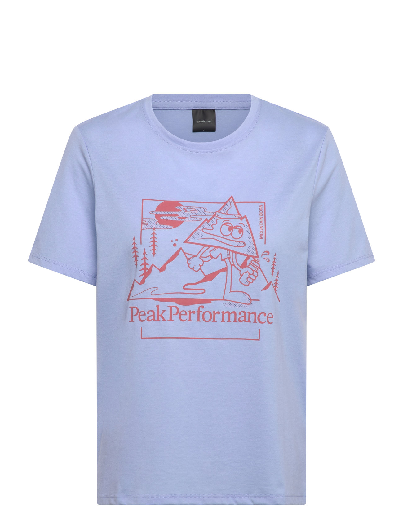 PEAK PERFORMANCE W Explore Graphic Tee Blau - XS - Damen