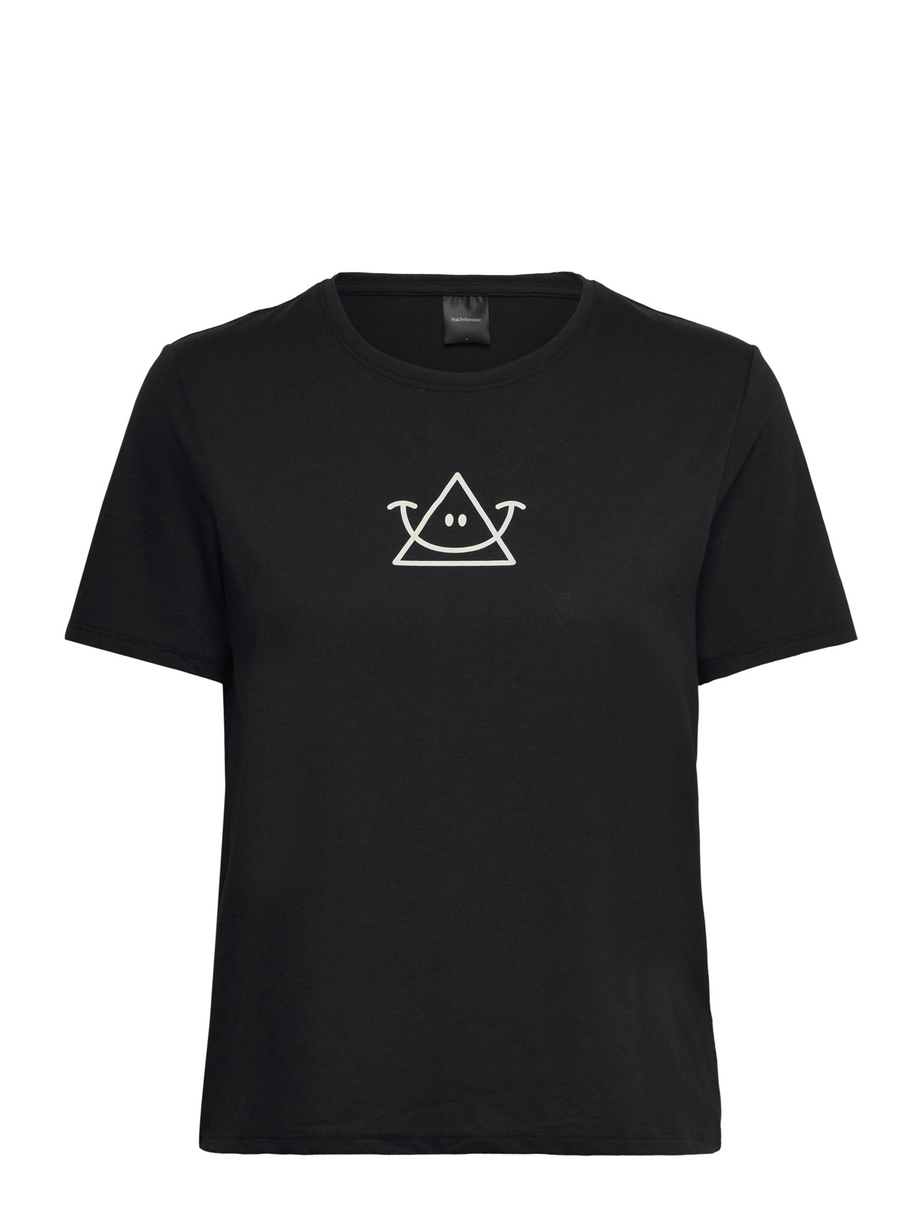 PEAK PERFORMANCE W Explore Graphic Tee Schwarz - XS - Damen