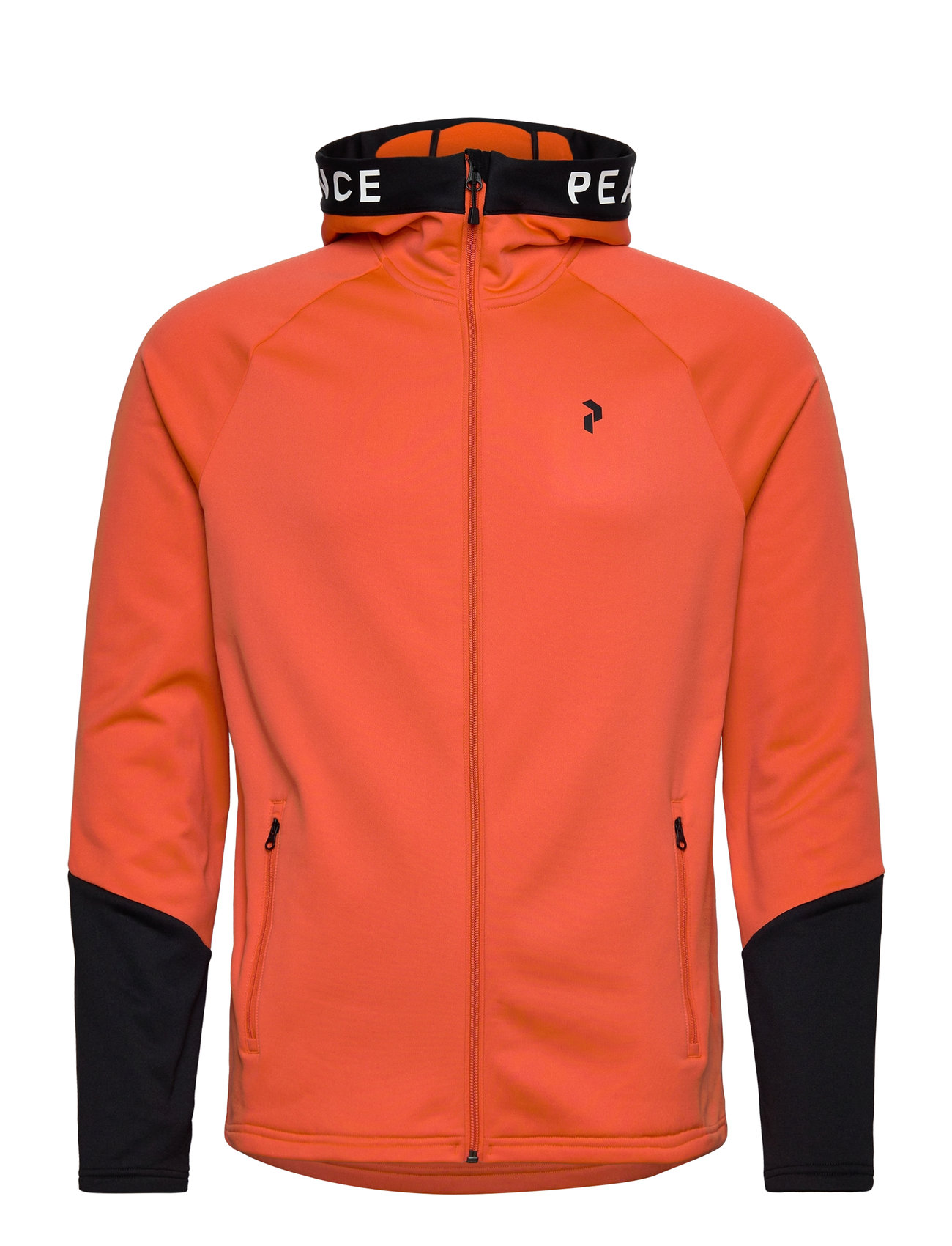 M Rider Mid Zip Hood Orange Peak Performance