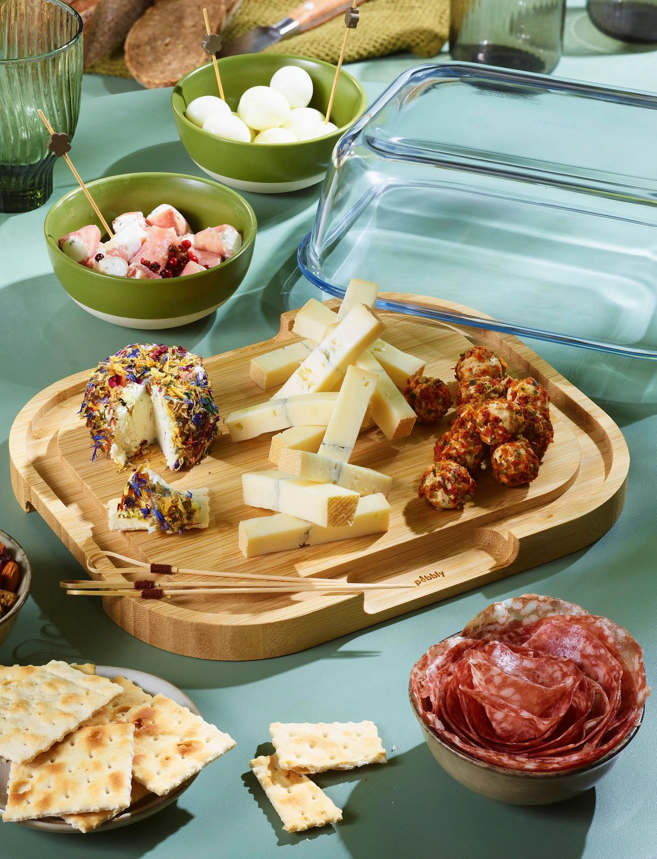 Pebbly Pebbly Cheese Box M, One Size, Køkkenopbevaring > Ostebægre, Unisex
