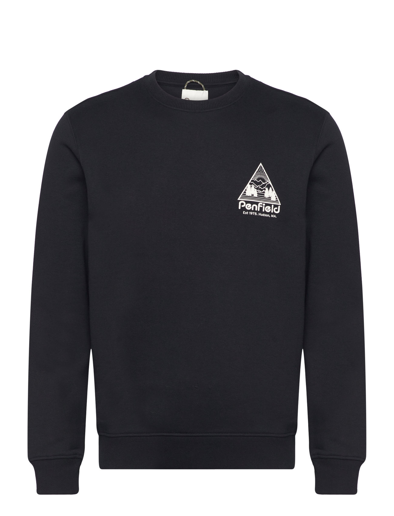 Triangle Mountain Back Graphic Crew Sweat Tops Sweatshirts & Hoodies Sweatshirts Black Penfield