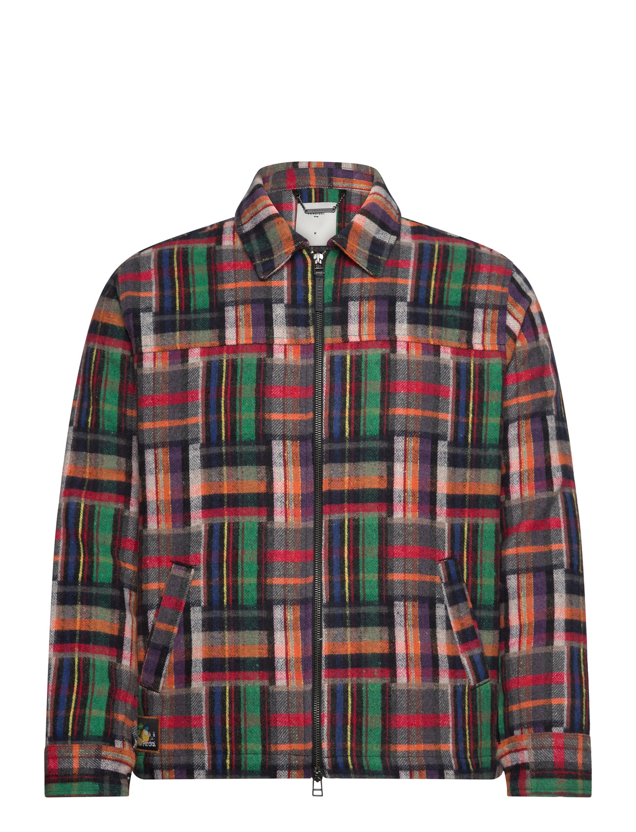 Ridley Zip Overshirt Tops Overshirts Multi/patterned Percival