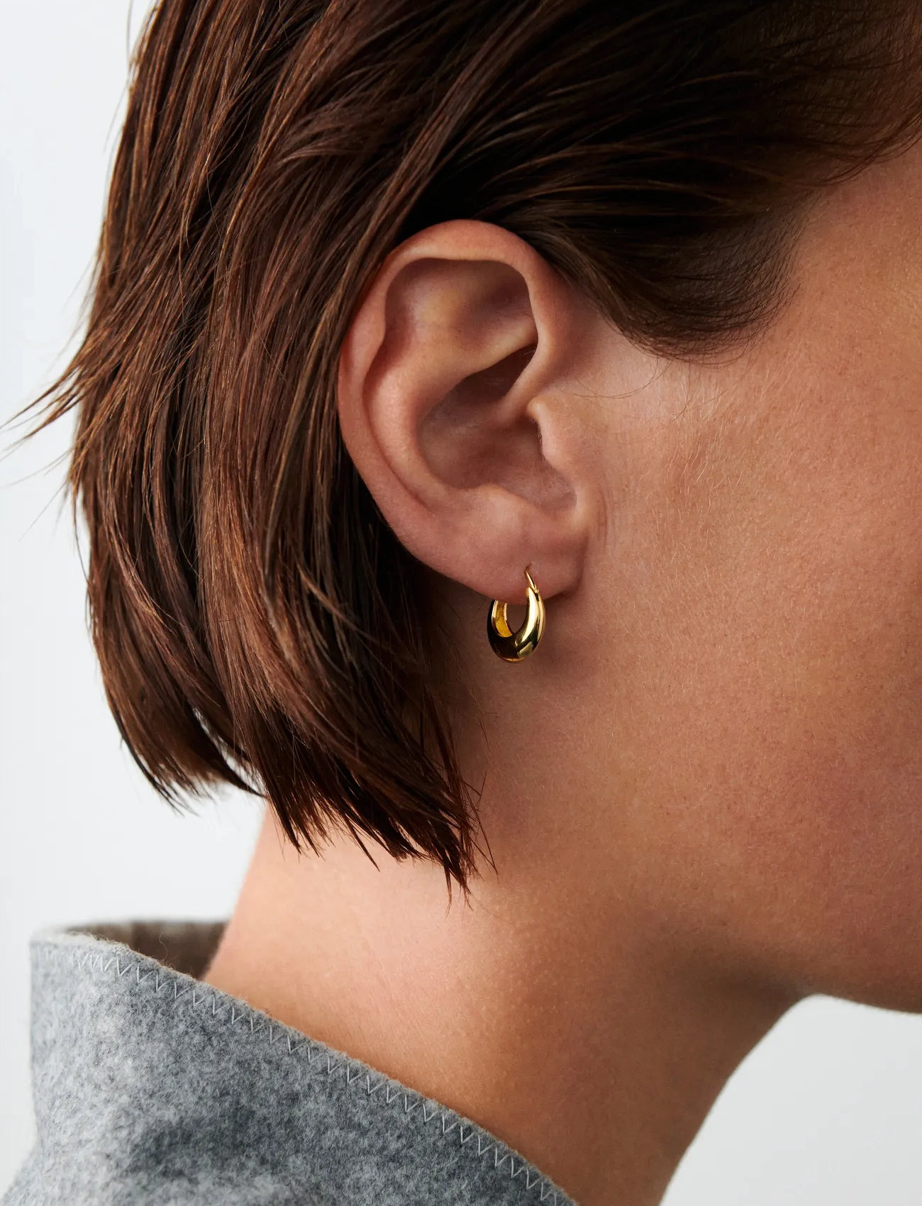 Pernille Corydon Small Atlas Earrings, One Size, Gold, Øreringe > Creoler, Dame