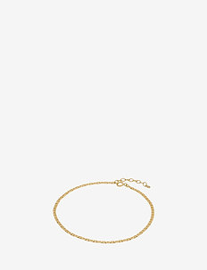 Therese Anklet Adj. 23-26- cm - GOLD PLATED