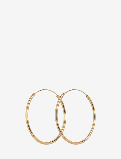 Mini Plain Hoops size 20 mm - hoops - gold plated