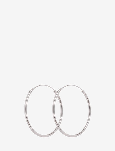 Mini Plain Hoops size 20 mm - Øreringer - silver