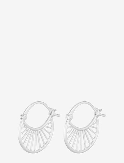 Small Daylight Earrings - 16mm - wiszące kolczyki - silver