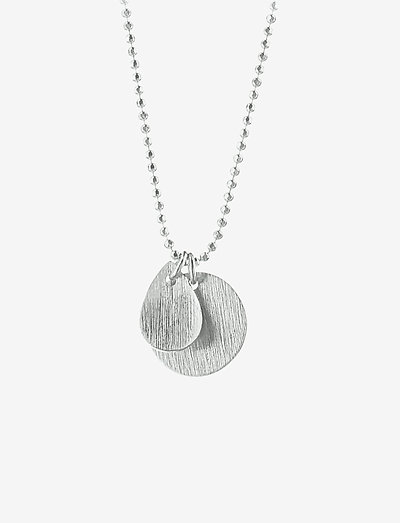 Coin & Drop Necklace - riipukset - silver