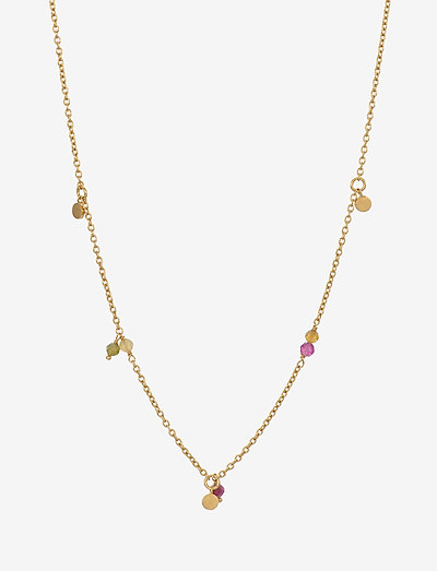 Afterglow Pastel Necklace Adj. 42-48 cm - riipukset - gold plated