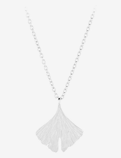 Biloba Necklace Adj. 45-52 cm - statement necklaces - sterling silver