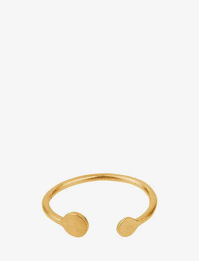 Mini Coin Ring Adjustable - ringar - gold plated