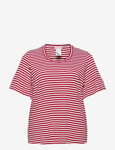 VELA - t-skjorter - white/red