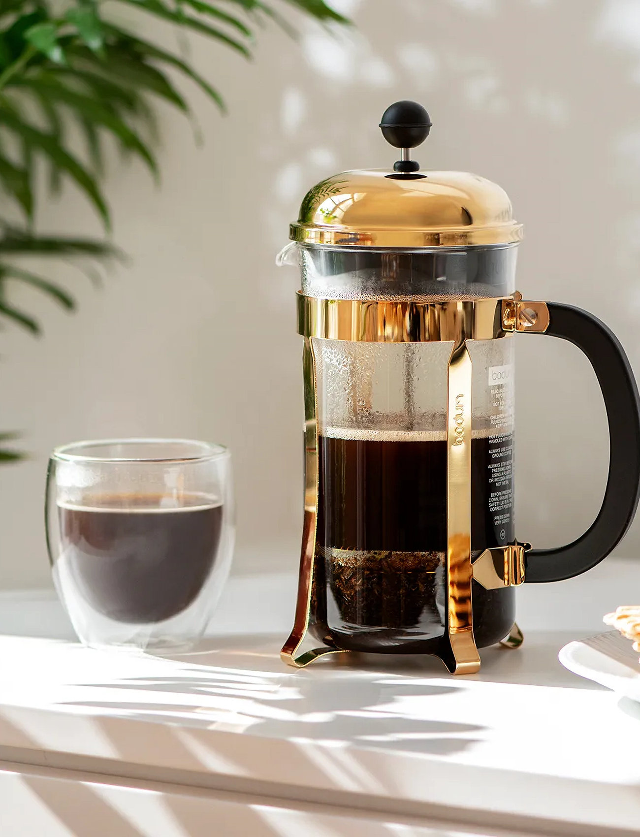 Bodum Chambord, 1 L, Gold, Kaffemaskiner > Kaffepresse, Unisex