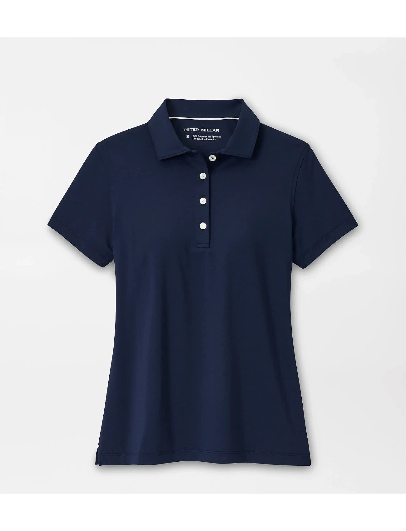 PETER MILLAR Kurz Sleeve Button Polo Navy - XS - Damen