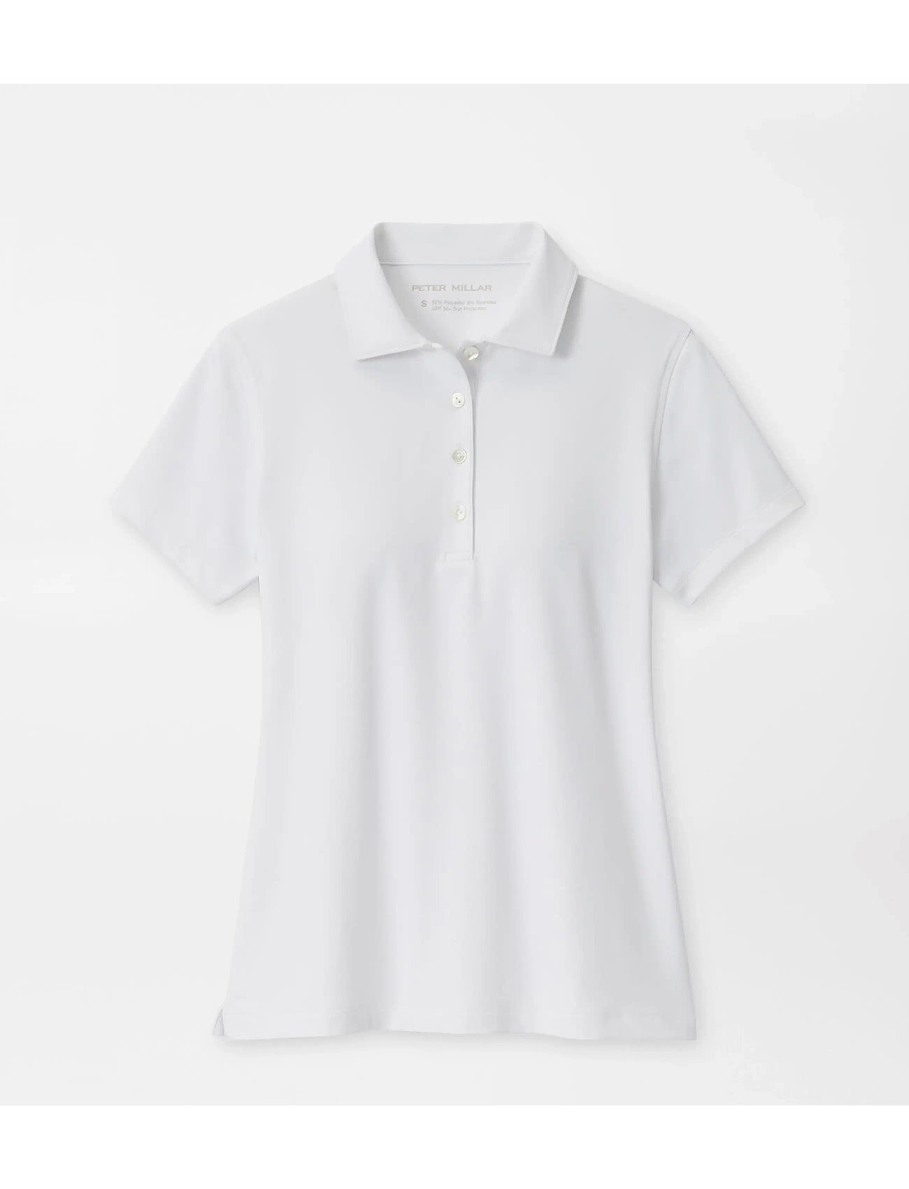 PETER MILLAR Kurz Sleeve Button Polo Weiß - XL - Damen