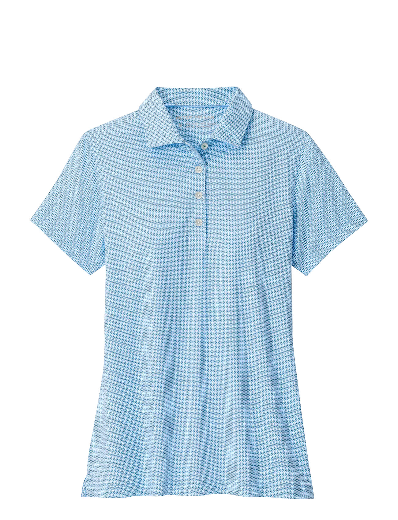 PETER MILLAR Trillium Neat Kurz Sleeve Button Polo Blau - M - Damen