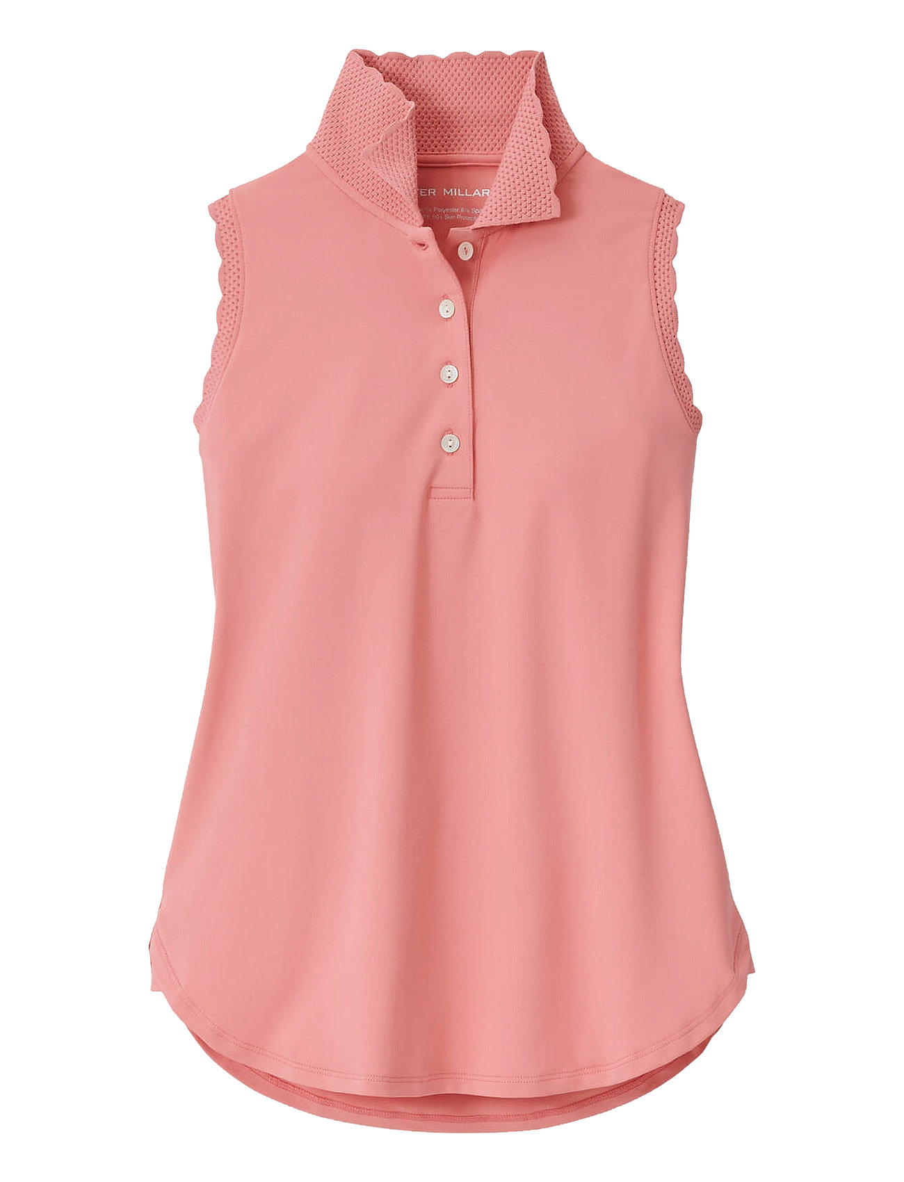 PETER MILLAR Opal Ärmellos Stretch Jersey Polo Coral - S - Damen