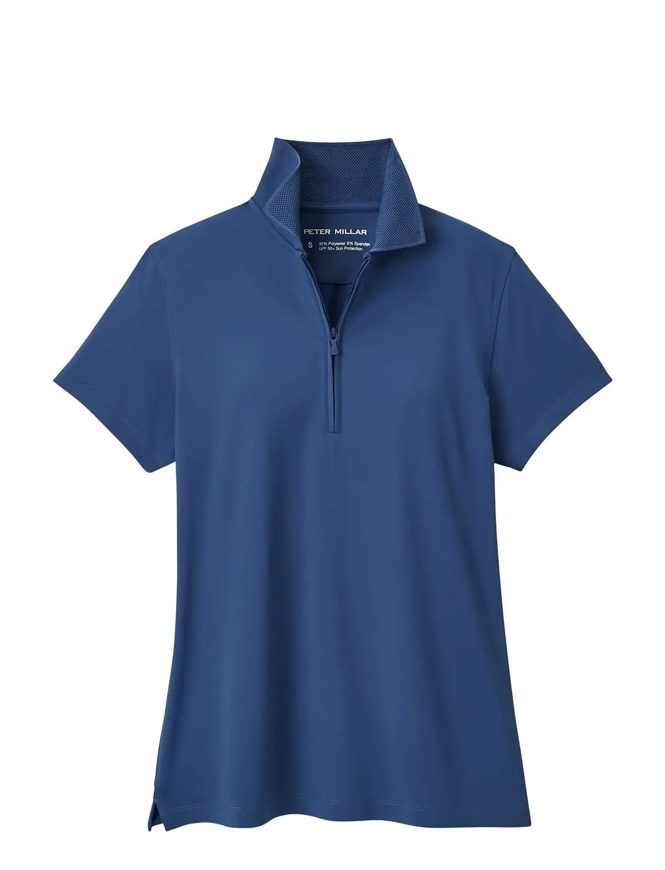 PETER MILLAR Keswick Zip Neck Kurz Sleeve Polo Blau - S - Herren