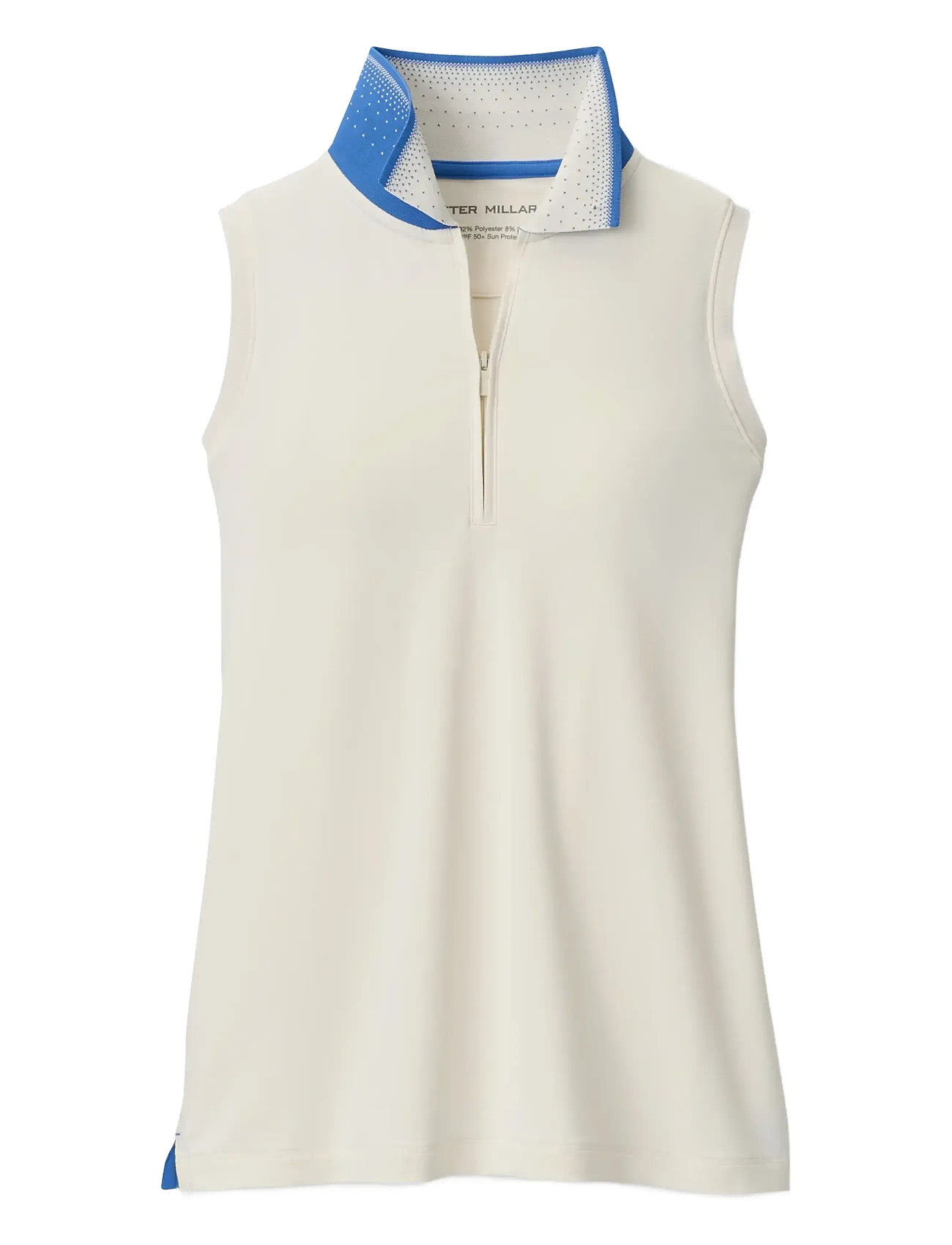 PETER MILLAR Chrissie Ärmellos Zip Polo Cream - XL - Damen