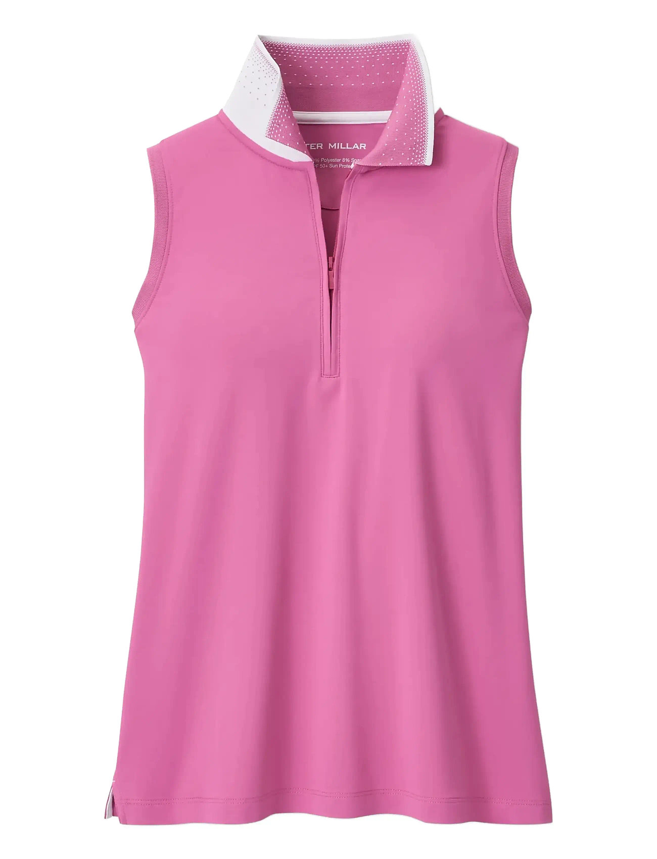 PETER MILLAR Chrissie Ärmellos Zip Polo Pink - M - Damen