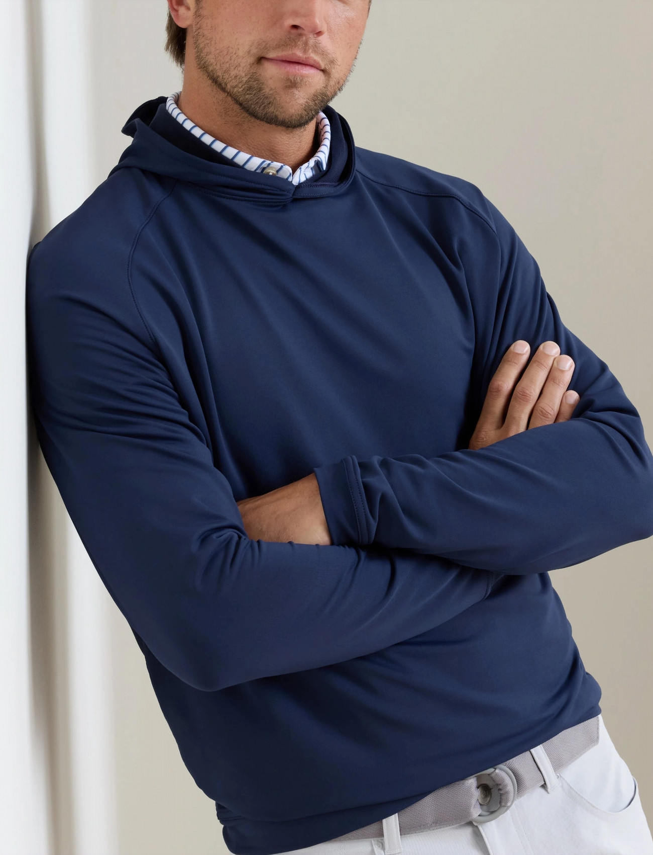 Peter Millar Pine Performance Hoodie, XXL, Navy, Sport Sweatshirts & Hoodies > Sport Hoodies, Herre