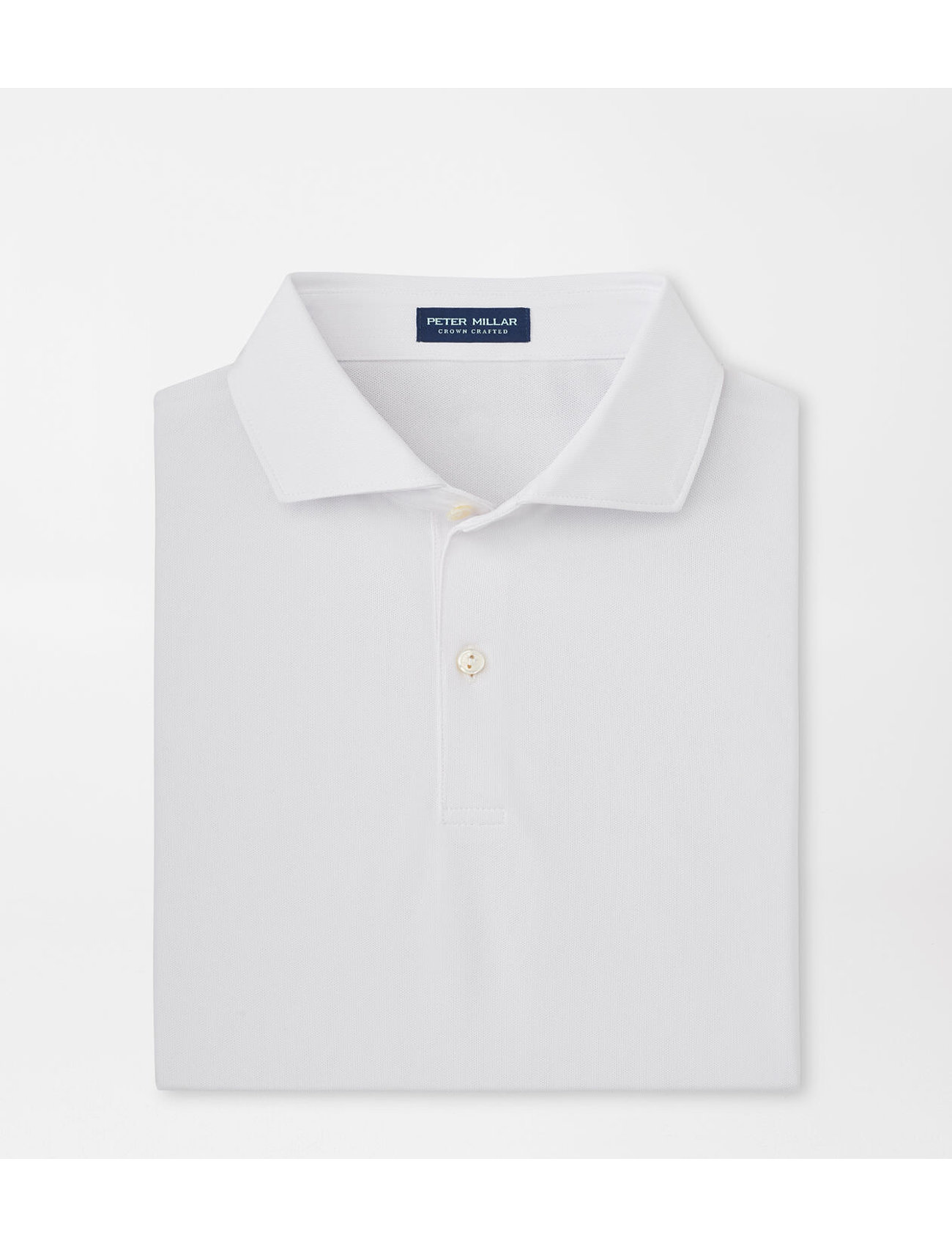 PETER MILLAR Soul Performance Mesh Polo - Edwin Spread Collar Weiß - L - Herren