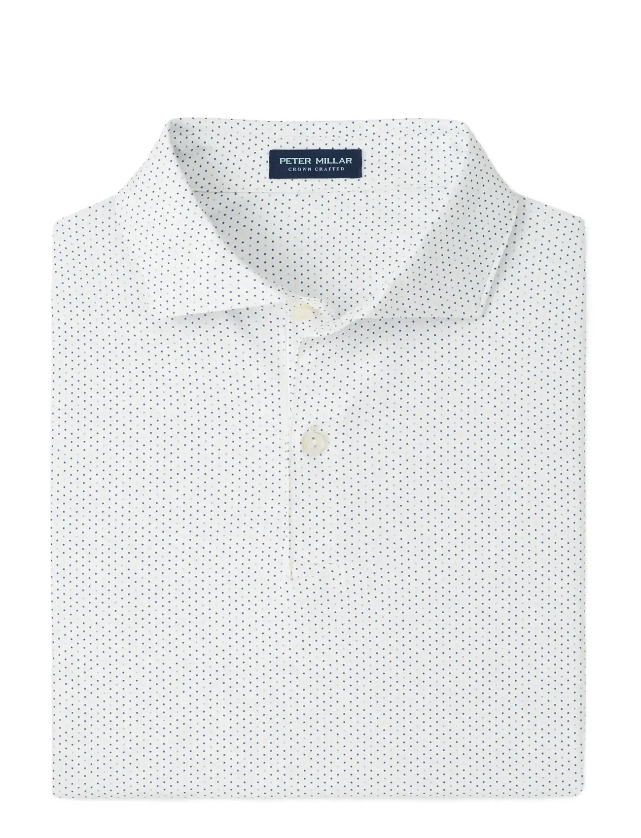 PETER MILLAR Fermata Performance Jersey Polo - Edwin Spread Col Weiß - S - Herren