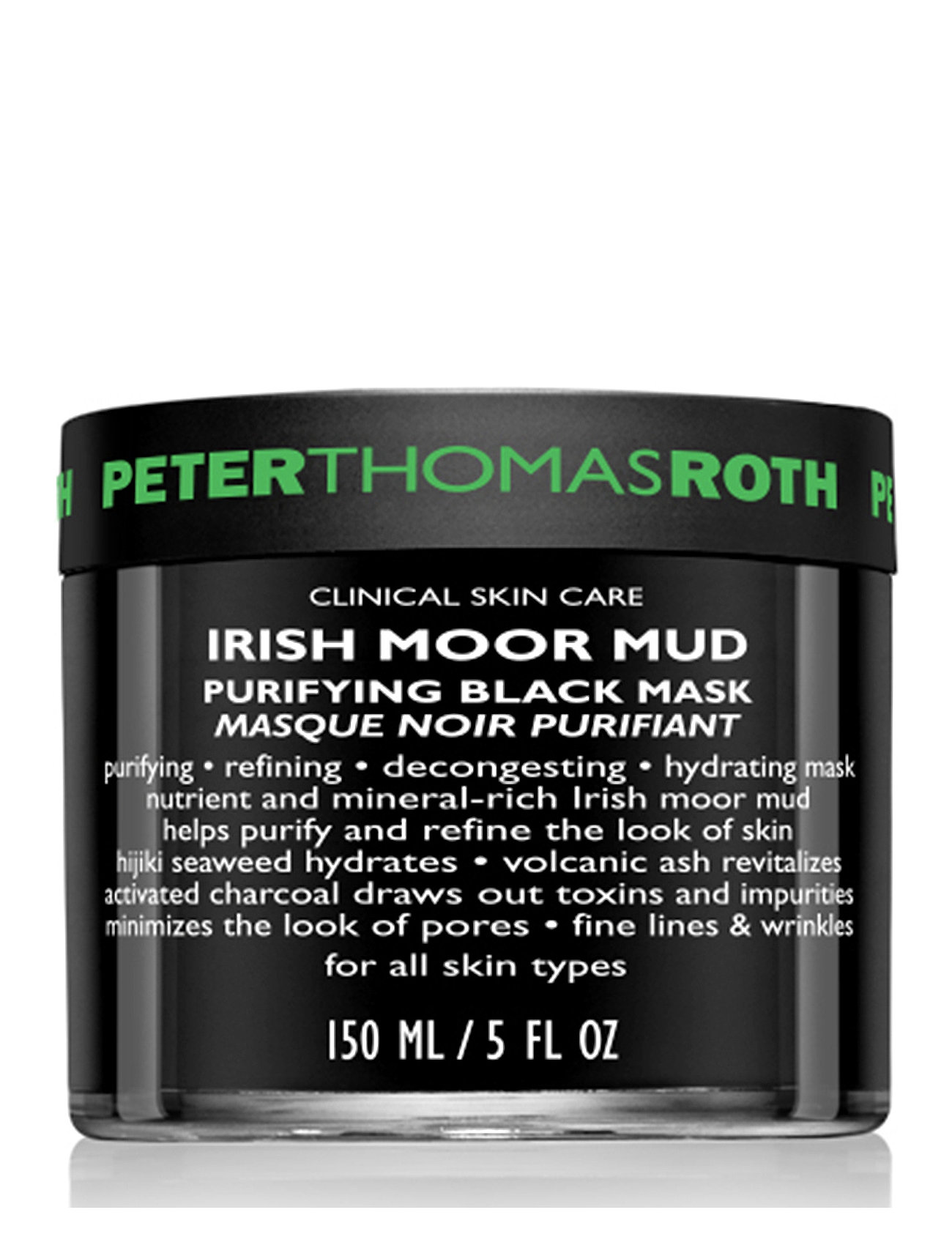 Peter Thomas Roth Irish Moor Mud Purifying Black Mask Svart