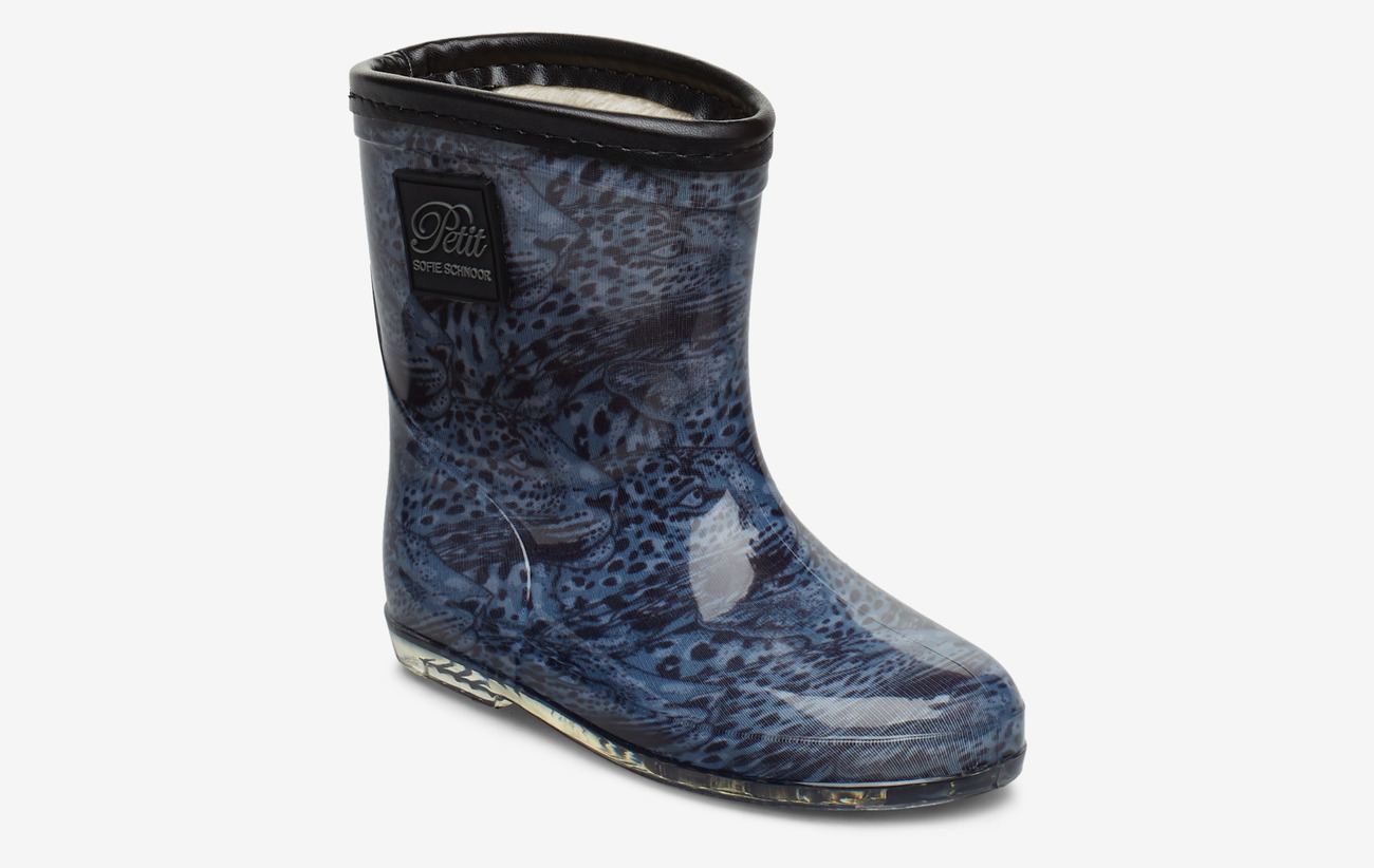 Rubberboot (Leopard) (179.40 kr) Petit by Sofie Schnoor Petit by Sofie Schnoor gummistövel grå leopard