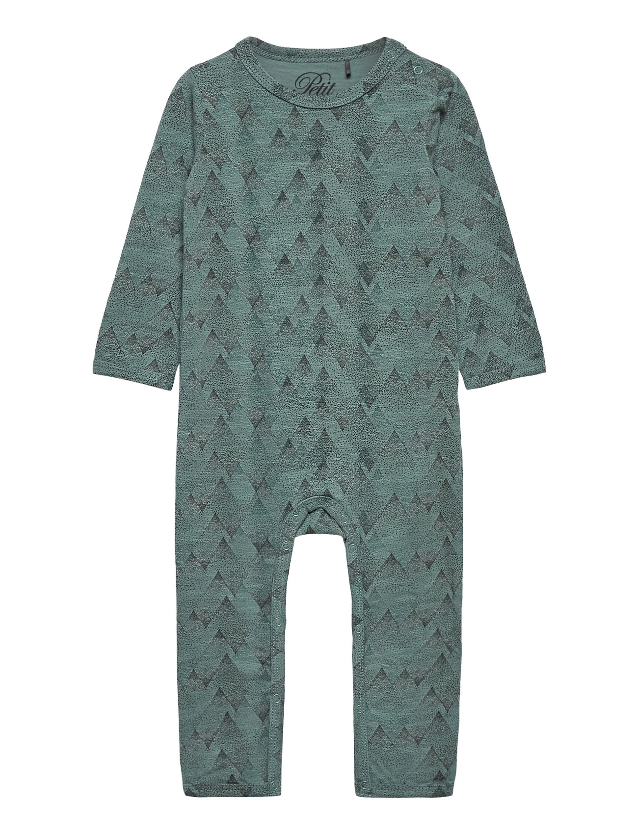 Petit by Sofie Schnoor Jumpsuit Långärmad Bodysuit Grön By [Color: DUSTY GREEN ][Sex: Kids ][Sizes: 92 ]