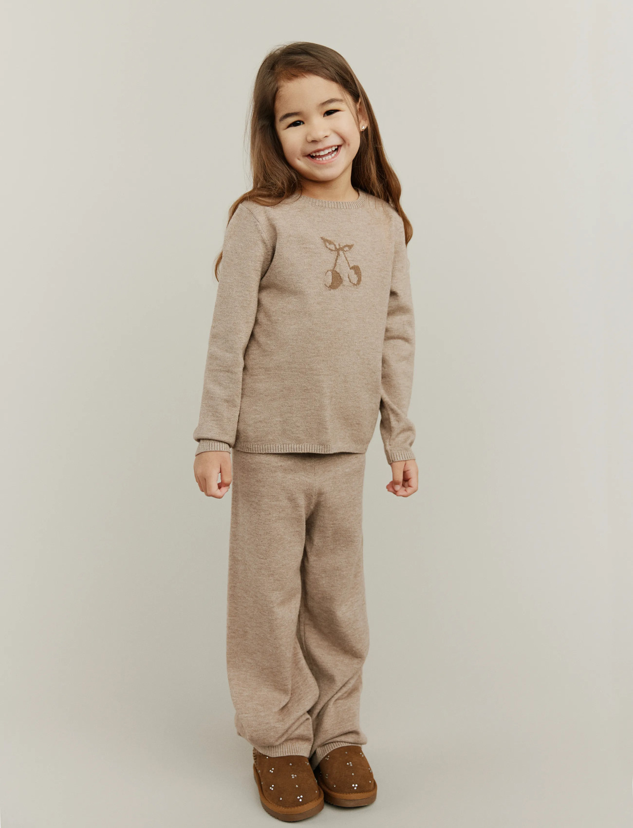 Sofie Schnoor Baby and Kids Lovask Trousers, 104, Brown, Underdele > Bukser, Børn