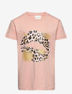 T-shirt - pattern short-sleeved t-shirt - light rose