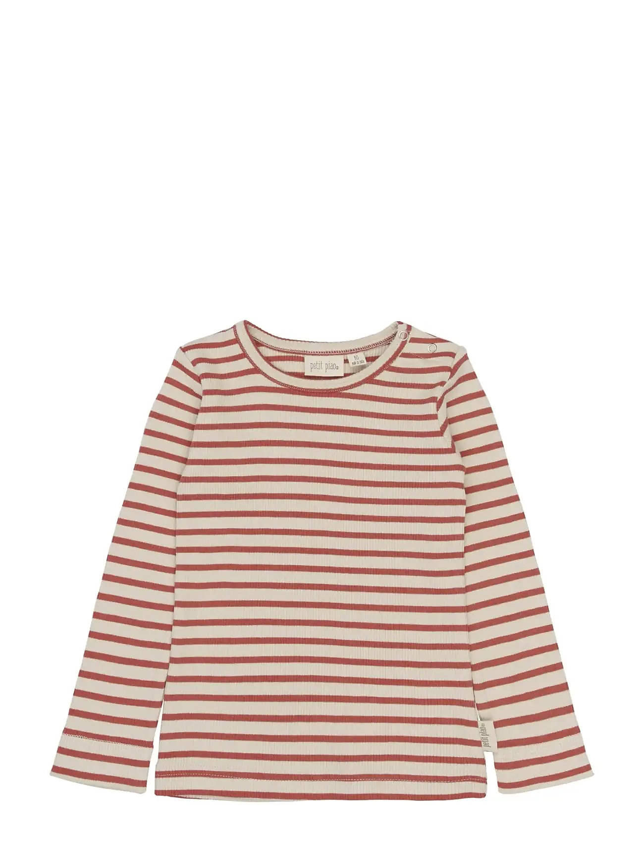 Petit Piao Ppsky L_S Tee, 110, Red, T-Shirts > Langærmede T-shirts, Børn
