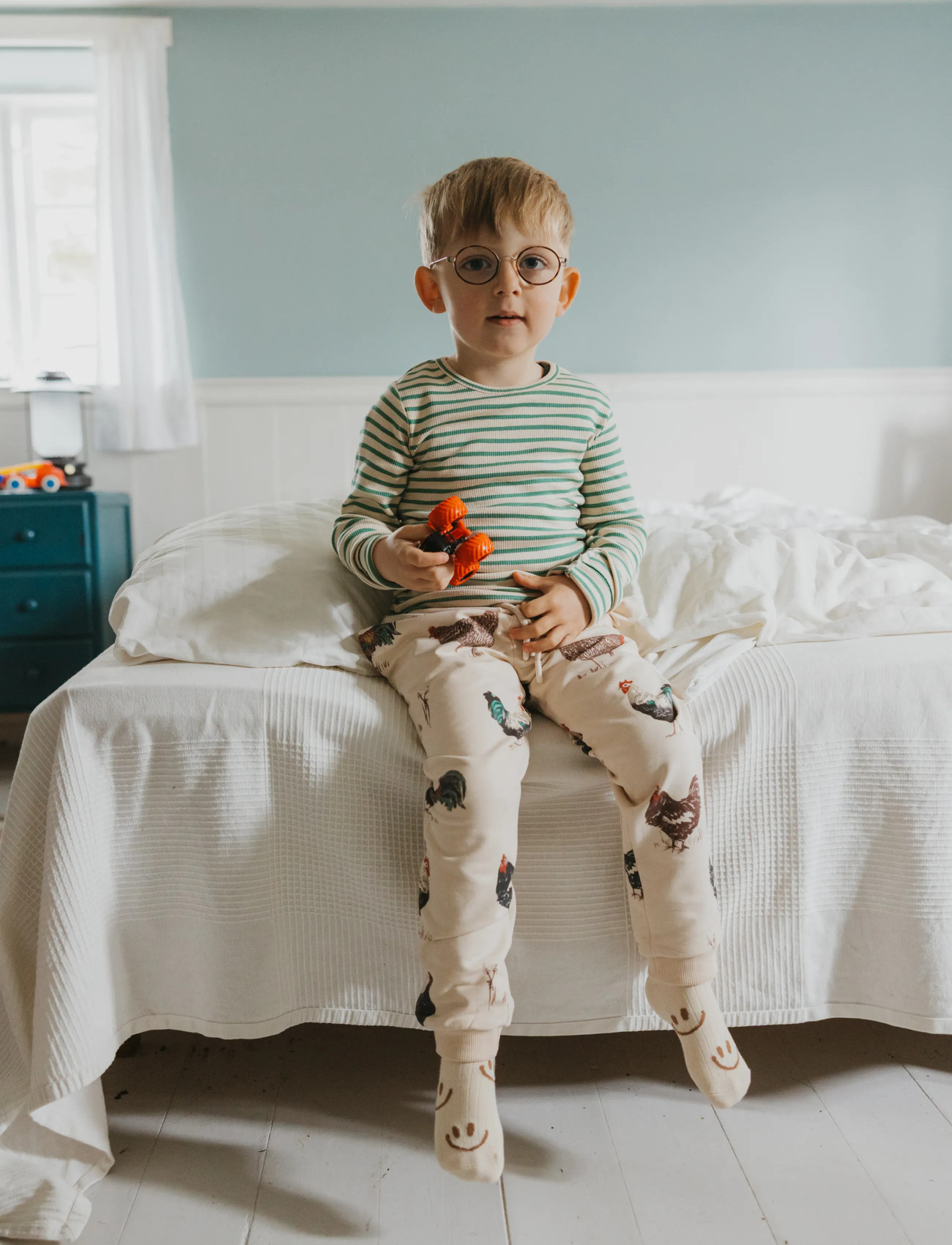 Petit Piao Ppsky L_S Tee, 98, Green, T-Shirts > Langærmede T-shirts, Børn
