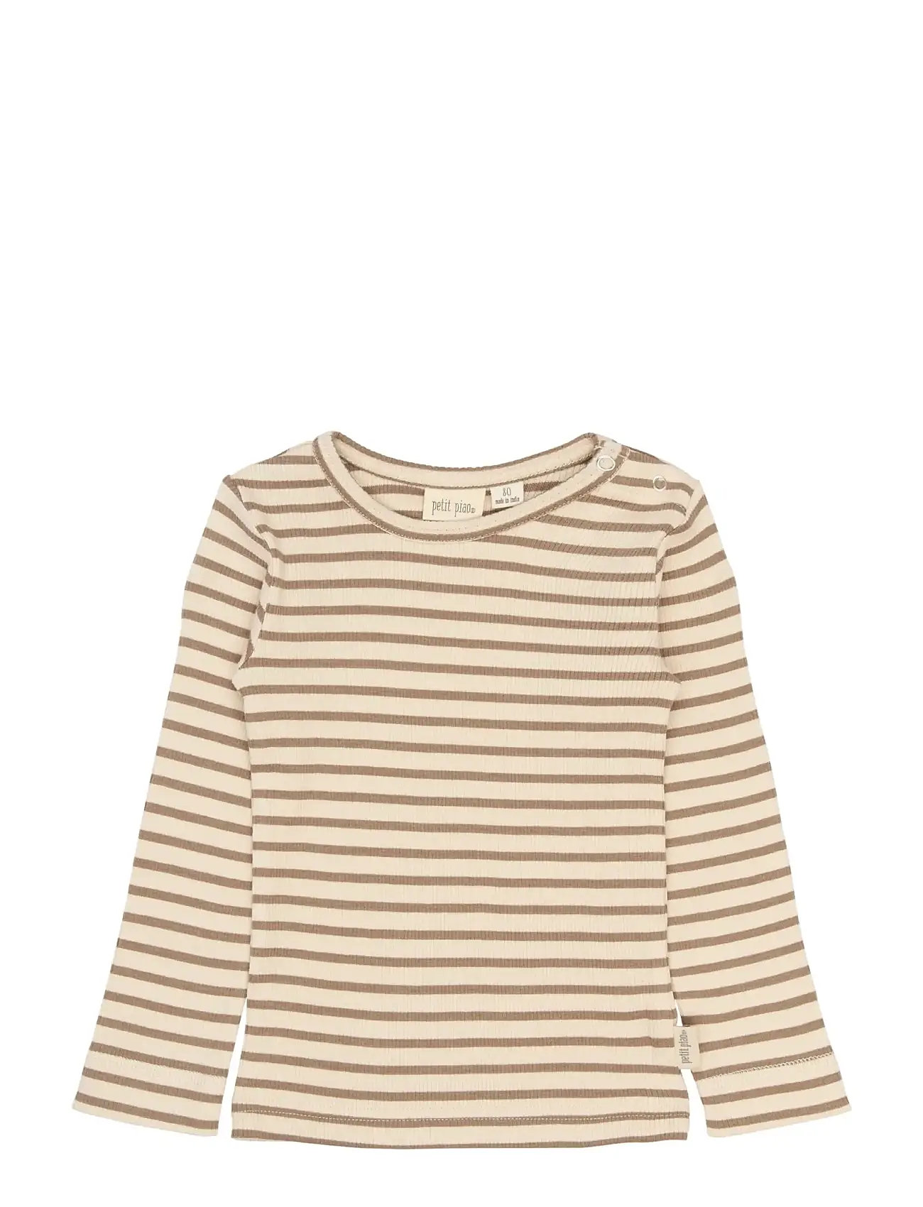 Petit Piao Ppsky L_S Tee, 104, Beige, T-Shirts > Langærmede T-shirts, Børn